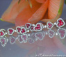 Magnificent Ruby Heart Earrings with Diamonds