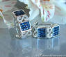 Enchanting Sapphire Earrings with Diamonds