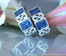 Enchanting Sapphire Earrings with Diamonds