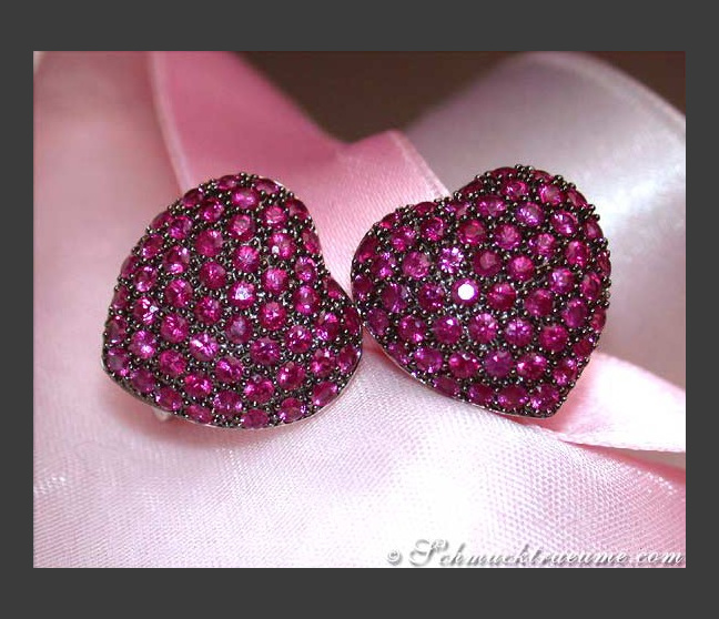 Enchanting Ruby Heart Earrings Enchanting Ruby Heart Earrings