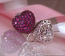 Enchanting Ruby Heart Earrings