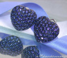Pretty Sapphire Heart Earrings