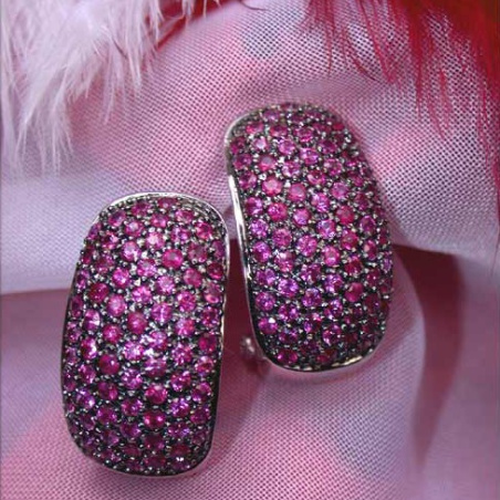 Sparkling Ruby Earrings