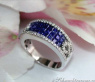 Saphir Ring mit Brillanten