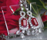 Fabulous Burmese Ruby Earrings with Diamonds