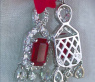Fabulous Burmese Ruby Earrings with Diamonds