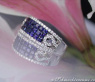 Saphir Ring mit Brillanten