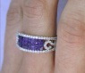 Saphir Ring mit Brillanten