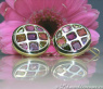 Sparkling Multicolor Gemstone Stud Earrings