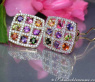 Multicolor Edelstein Ohrstecker mit Brillanten