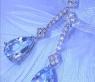 Enchanting Aquamarine Pear Earrings with Diamonds