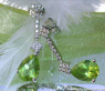 Timless Peridot Pear Earrings with Diamonds