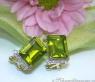 Pretty Peridot Diamond Earrings