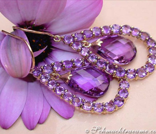 Magnificent Amethyst Chandelier Earrings
