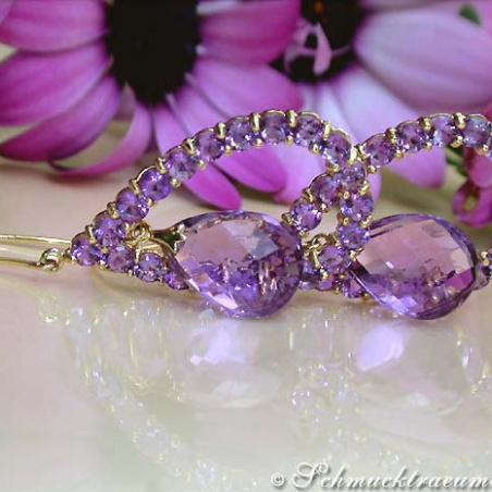 Magnificent Amethyst Chandelier Earrings