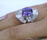 Excellent Tanzanite Ring with Diamonds