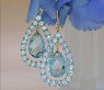 Magnificent Blue Topaz Chandelier Earrings