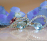 Magnificent Blue Topaz Chandelier Earrings