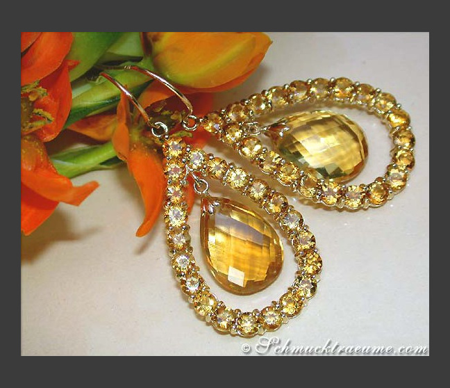 Gorgeous Citrine Chandelier Earrings Gorgeous Citrine Chandelier Earrings