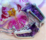 Interesting Amethyst Earrings with Diamonds