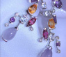 Terrific Multicolor Gemstone Earrings with Diamonds