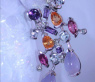 Terrific Multicolor Gemstone Earrings with Diamonds