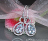 Aquamarin Ohrringe mit Diamanten
