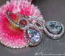 Aquamarin Ohrringe mit Diamanten