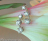 Pretty Three Diamond Solitaire Earrings
