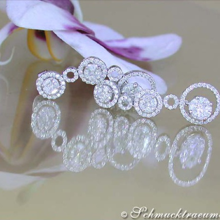 Magnificent Illusion Style Diamond Earrings