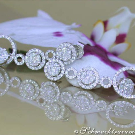 Magnificent Illusion Style Diamond Earrings