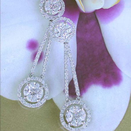 Precious Illusion Style Diamond Earrings