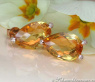 Stately Citrine Pear Earrings with Diamonds