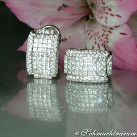 Exclusive Diamond Earrings (Invisible Setting)