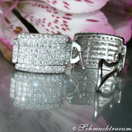 Exclusive Diamond Earrings (Invisible Setting)