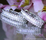 Exclusive Baguette Diamond Hoop Earrings