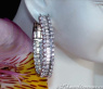 Exclusive Baguette Diamond Hoop Earrings