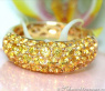 Gelber Saphir Pavéring in Gelbgold 585