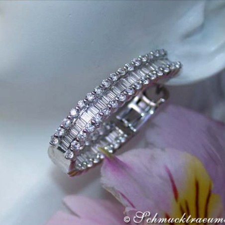 Exclusive Baguette Diamond Hoop Earrings