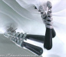 Exclusive Onyx Dangling Earrings with Diamonds