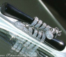 Exclusive Onyx Dangling Earrings with Diamonds