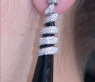 Exclusive Onyx Dangling Earrings with Diamonds
