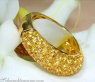 Gelber Saphir Pavéring in Gelbgold 585