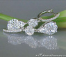 Magnificent "Illusion Style" Diamond Earrings
