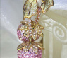 Strawberry Style Dangling Earrings with Pink & Yellow Sapphires