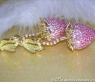 Strawberry Style Dangling Earrings with Pink & Yellow Sapphires