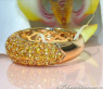 Gelber Saphir Pavéring in Gelbgold 585