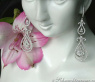 Beautiful Dangling Earrings with Diamonds (Illusion Design)