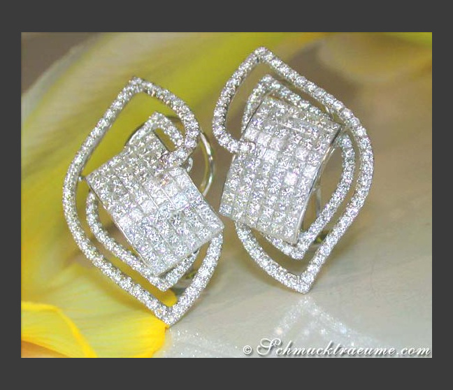 Exclusive Princess Diamond Earrings Exclusive Princess Diamond Earrings