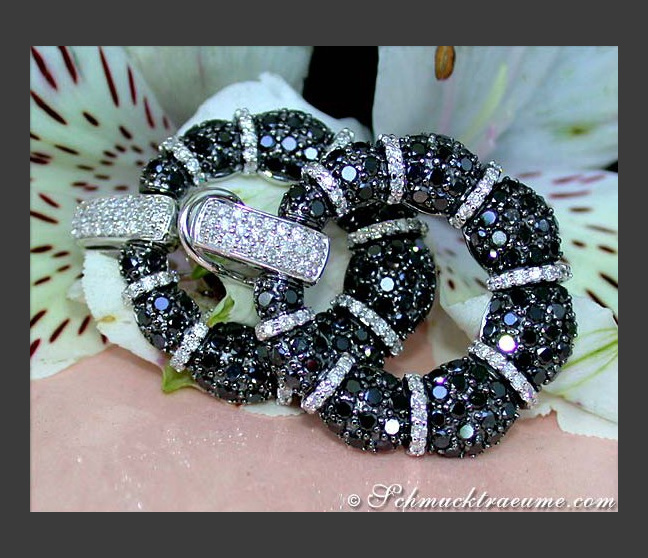 Opulent Black & White Diamond Earrings Opulent Black & White Diamond Earrings